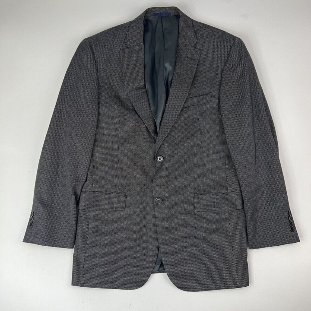 Daniel Cremieux Loro Piana Black & White Birdseye 2 Btn 1 Vent Blazer‎ Mens 39R